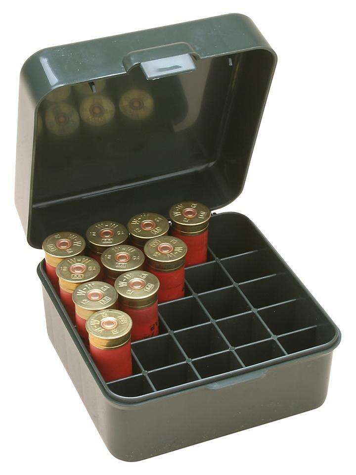 Misc. Accessories MTM Case Gard Ready Series MTM SHOTSHELL BOX 25 RD FLIP-TOP 12 20 GAUGE UP TO 3" FOREST GREEN